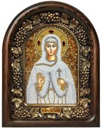 Наталия Святая мученица, дивеевская икона из бисера