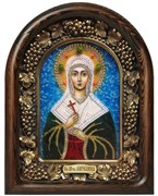 Ангелина Святая мученица, дивеевская икона из бисера