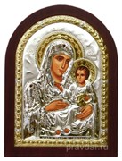 Иерусалимская Божья Матерь, икона с серебряным окладом