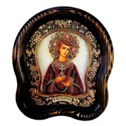 Икона Святая мученица Надежда дивеевская икона из бисера ручной работы