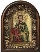Мученик Тимофей Кесарийский, дивеевская икона из бисера