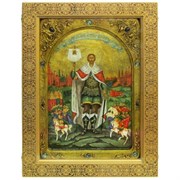 Живописная икона в киоте Святой благоверный князь Александр Невский