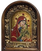 Анна,  мать Пресвятой Богородицы, дивеевская икона из бисера