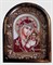 Казанская Божья Матерь, дивеевская икона из бисера ручной работы - фото 10702