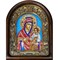 Иверская Божья Матерь, дивеевская икона из бисера ручной работы - фото 10869