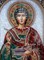 Пантелеймон Святой Великомученик, дивеевская икона из бисера и натуральных камней 3392