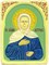 Рукописная икона "Блаженная старица Матрона Московская" на кипарисе 3697