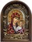Казанская Божья Матерь, дивеевская икона из бисера ручной работы - фото 7334