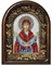 Покров Пресвятой Богородицы, дивеевская икона из бисера и натуральных камней - фото 7344
