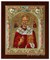 Николай Чудотворец, икона 14х17 см, шелкография, серебряный оклад, золочение, цветная эмаль, кристаллы Swarovski - фото 7877