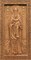 Василий Великий, резная икона на дубовой цельноламельной доске (ростовая) - фото 8902