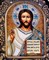 Господь Вседержитель, дивеевская икона из бисера ручной работы 3111